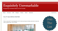 Desktop Screenshot of exquisitelyunremarkable.com