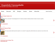 Tablet Screenshot of exquisitelyunremarkable.com